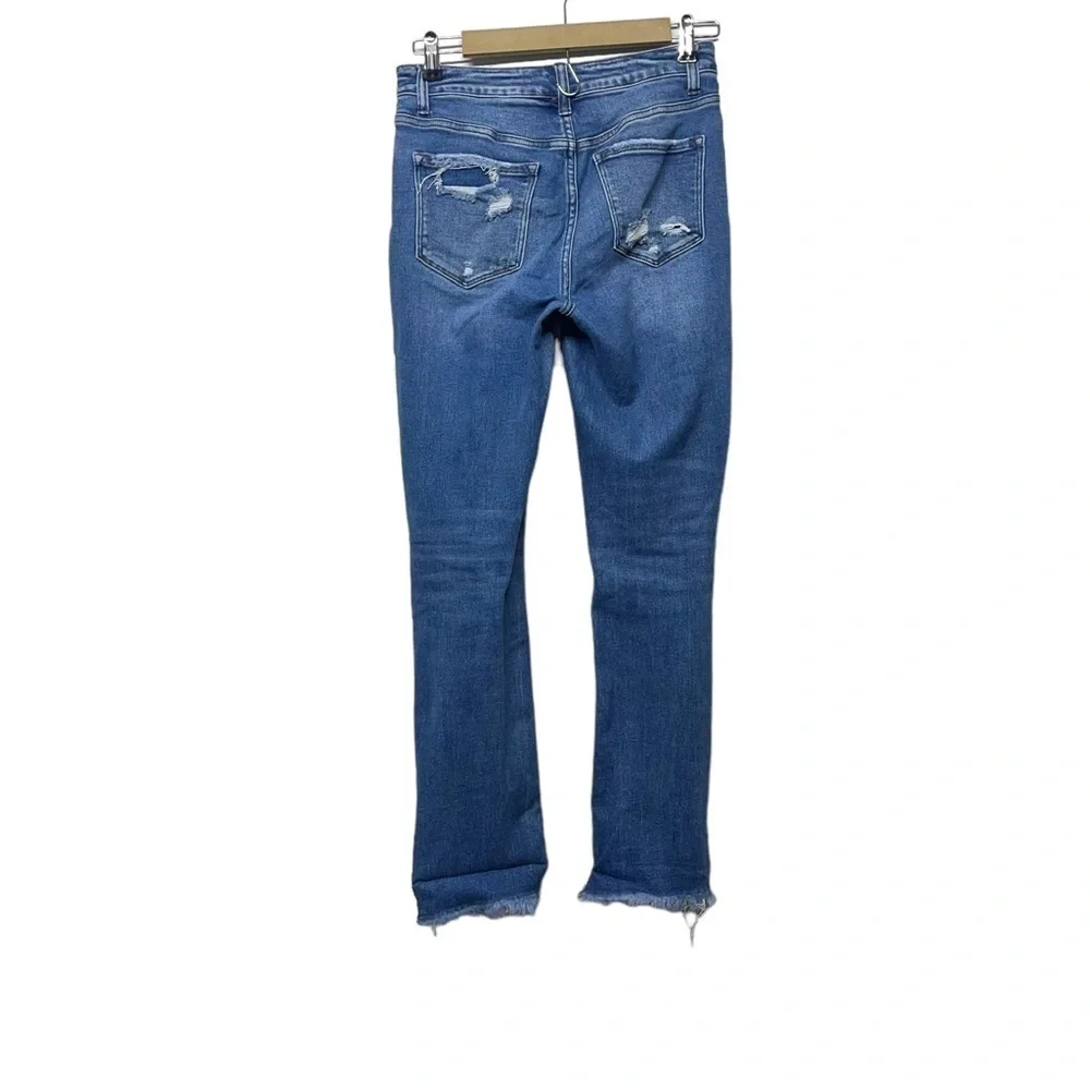 Bridge By Gly High Rise Ankle Straight Leg Distressed Jeans Size 25